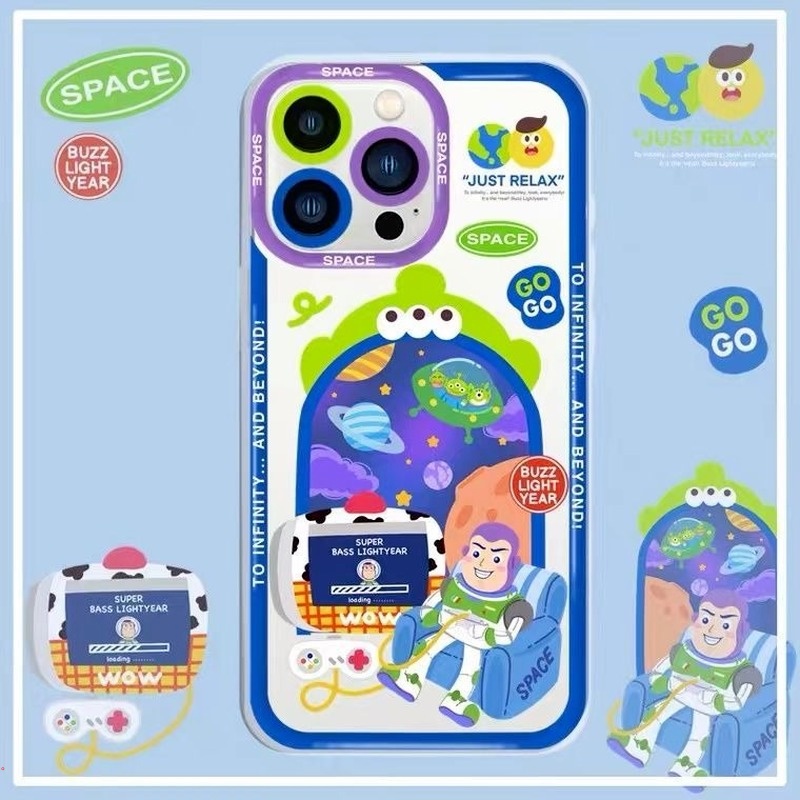 Ốp Điện Thoại Silicon Mềm Trong Suốt Họa Tiết Buzz Lightyear Cho Iphone 13 12 11 Pro MAX X XS MAX XR 6 7 8 Plus