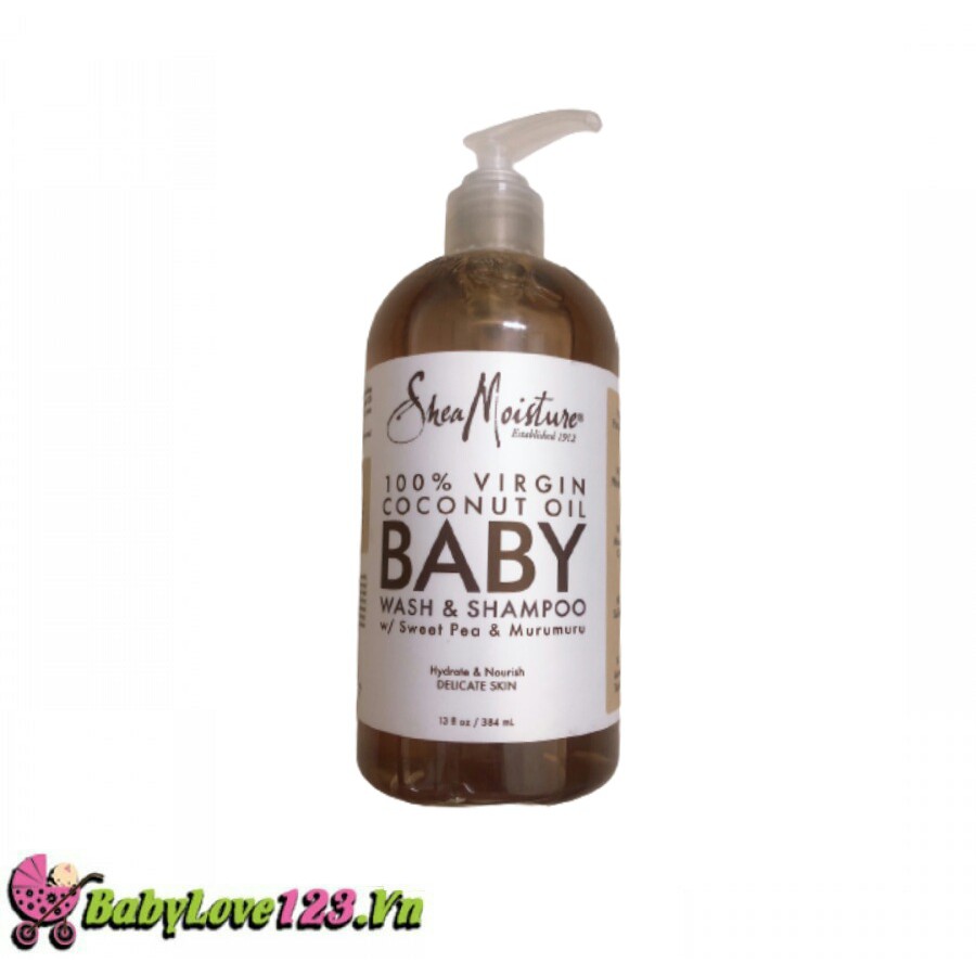 Sữa Tắm Gội Cho Bé Shea Moisture Baby Wash&amp;Shampoo 384ml