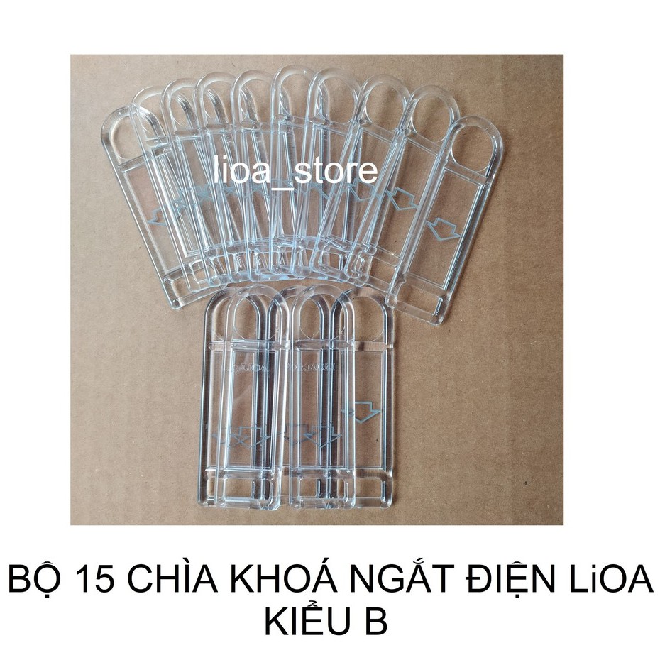 COMBO 15 CHÌA KHOÁ NGẮT ĐIỆN LiOA  - KIỂU B.