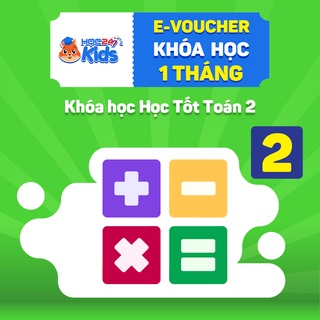 Toàn quốc [E-voucher] Khóa học tốt Toán lớp 2 (1 tháng) - App HOC247 Kids
