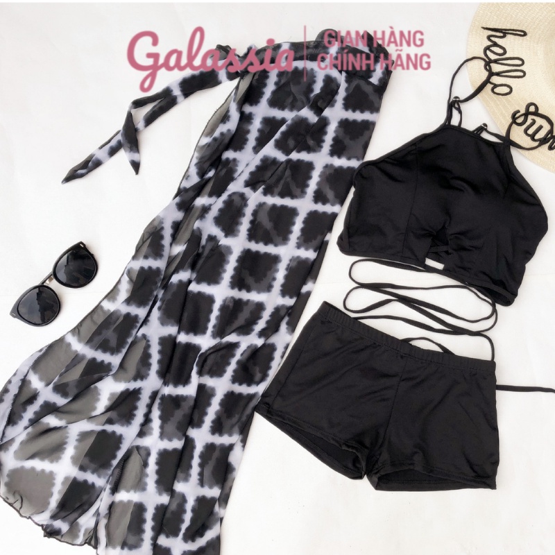 Đồ bơi nữ áo tắm bikini đi biển đẹp kín đáo chính hãng GALASSIA