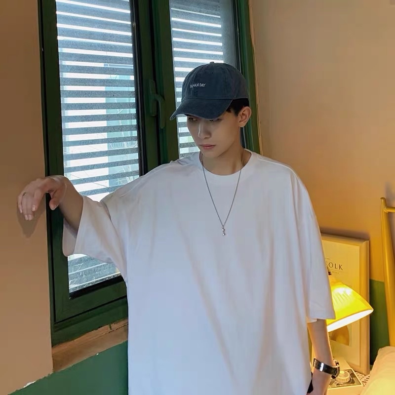 Áo phông tay lỡ, Áo phông tay lỡ from rộng Unisex in chữ Thisinovothat