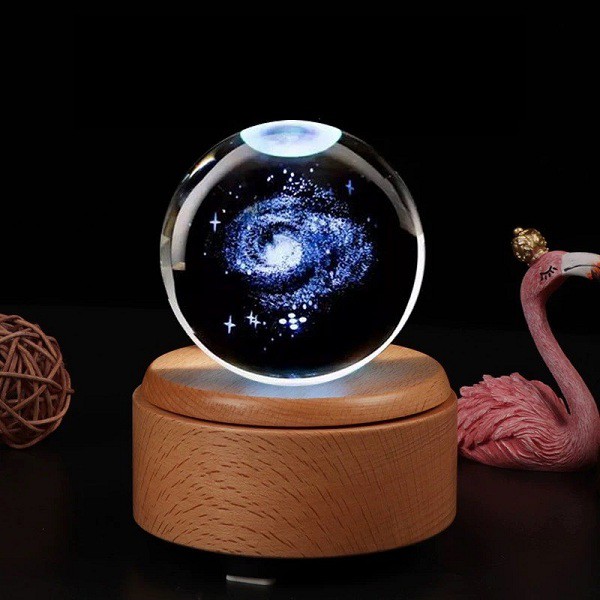 Quà lưu niệm quả cầu pha lê thiên hà - Quà tặng sinh nhật -