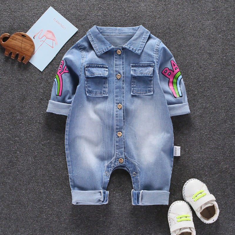 Bộ Bodysuit Jean Hình Hưu Cao Cổ | BigBuy360 - bigbuy360.vn