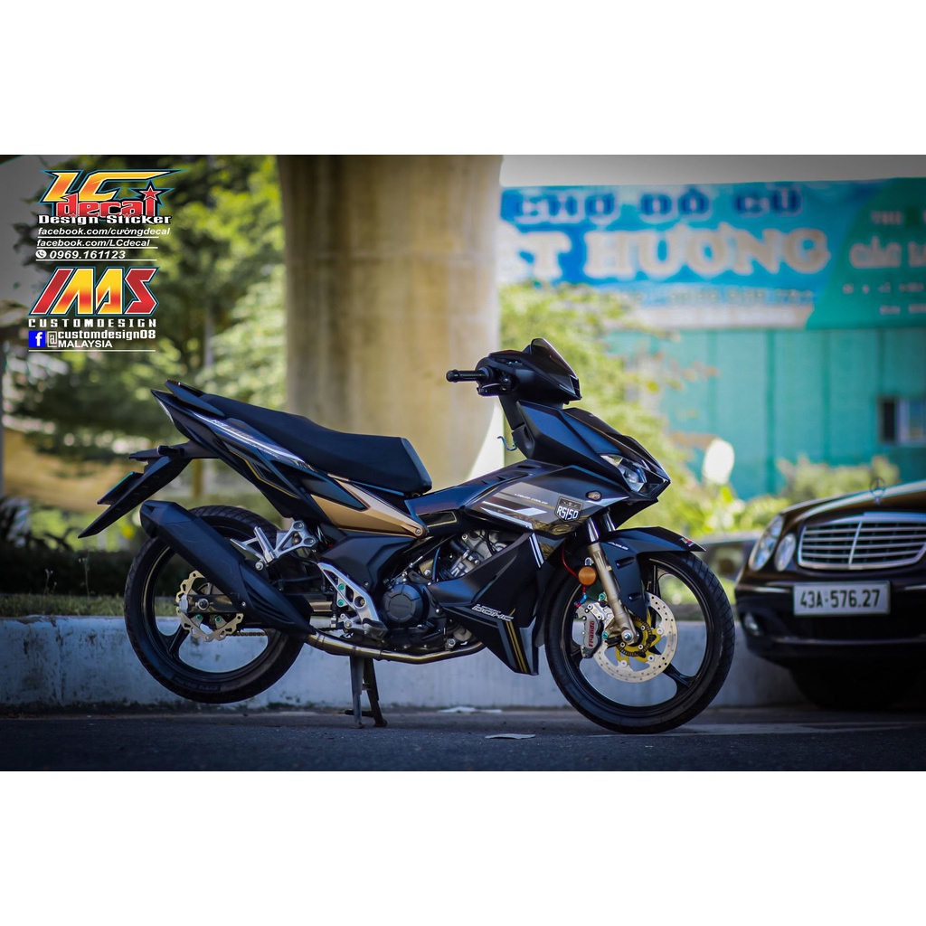 Tem rời winner x đen nhám y15zr vàng trắng mẫu mới , te, 3 lớp cao cấp