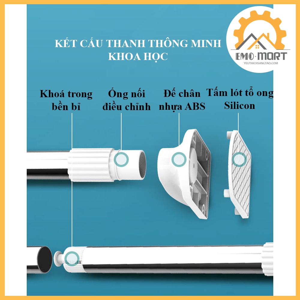 ⚡️ 𝐇𝐚̀𝐧𝐠 𝐗𝐮𝐚̂́𝐭 𝐊𝐡𝐚̂̉𝐮 ⚡️Thanh treo đa năng HT02⚡️Inox 304 chống gỉ, lão hoá - Không cần khoan bắt vít
