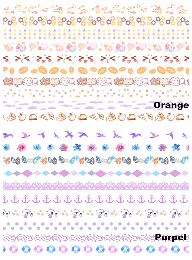 Bộ 10 Cuộn Băng Keo Nhiều Màu