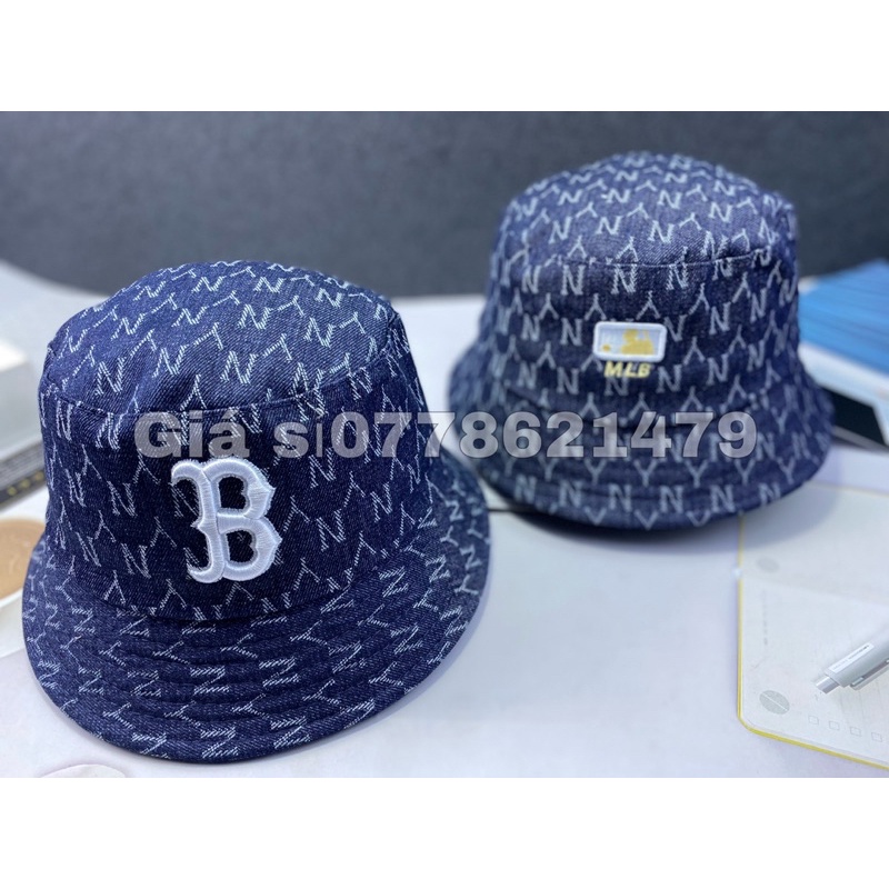 Mũ bo cụp bucket thêu chữ B logo full tem - Nón bo bucket thời trang nam nữ