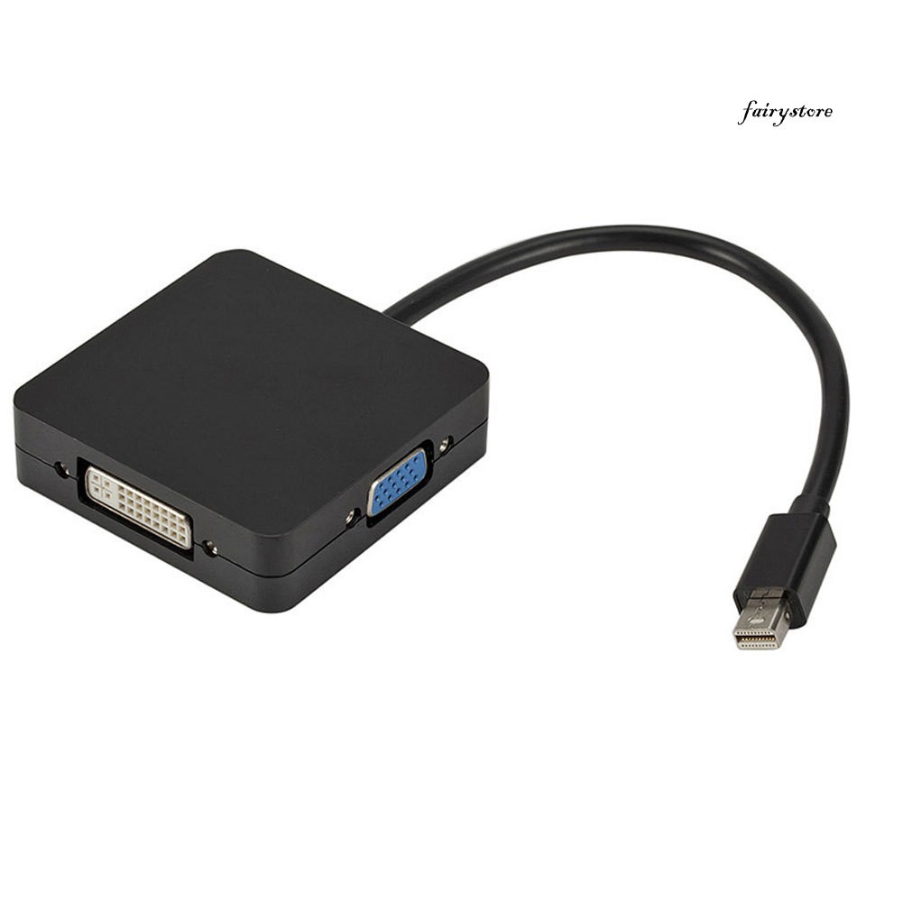 Cáp Chuyển Đổi 3 Trong 1 Mini Display Port Dp Sang Hdmi Vga Dvi Cho Macbook