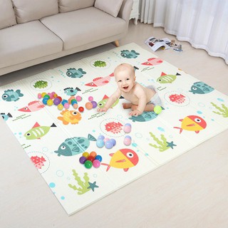 Thảm xốp XPE, thảm chơi cho bé 1m8x2m phủ Silicone 2 mặt Cao cấp
