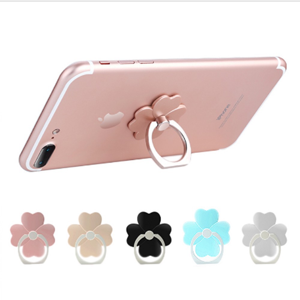 Giá đỡ vòng nhẫn điện thoại hình cỏ bốn lá | BigBuy360 - bigbuy360.vn