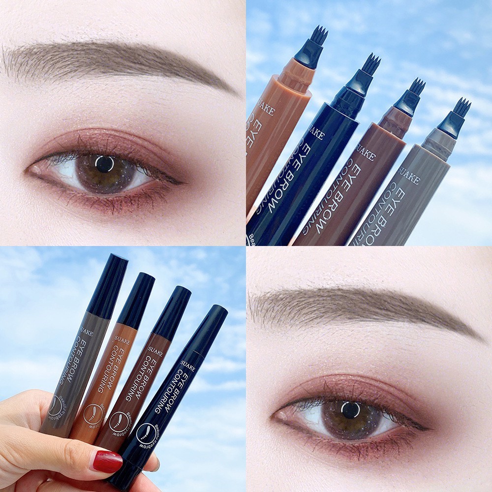 Chì kẻ mày gẩy sợi SUAKE 4 ngòi nét mảnh lâu trôi Eye Brow Contouring 5g SUKE01