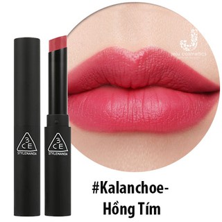 Son 3CE Slim Velvet Lip Color Màu Kalanchoe hồng phai tím
