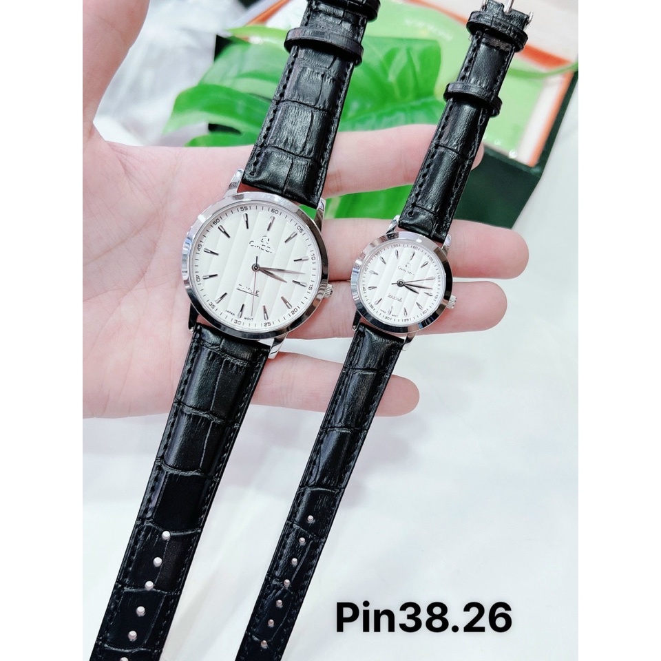 Đồng hồ nam nữ cặp đôi Vỏ thép ko rỉ Kính sapphire chống xước