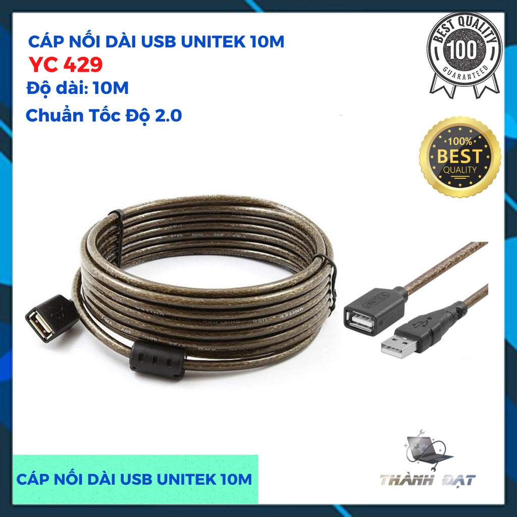 Cáp Nối Dài USB,Cáp USB nối dài Unitek 10m YC429