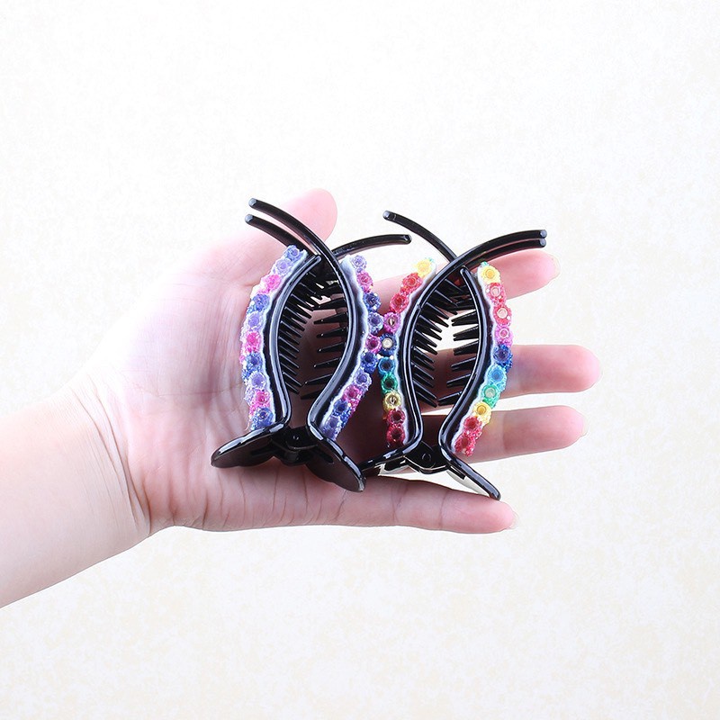 Kẹp Tóc Màu Sắc Cầu Vồng Lấp Lánh Phong Cách Hàn Quốc Cho Nữ - LIONKING