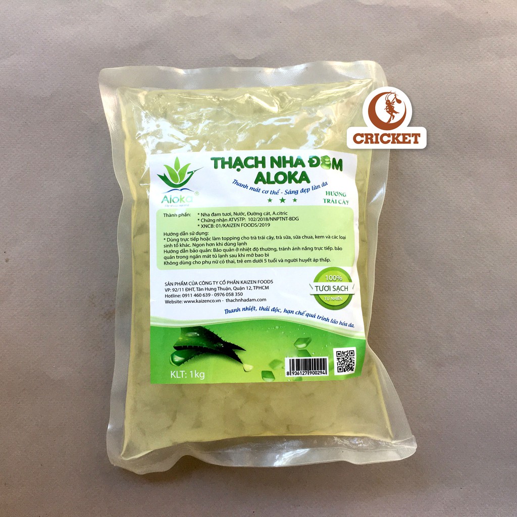 Thạch Nha Đam Aloka 1kg - Thanh Mát Cơ Thể Sáng Đẹp Làn Da