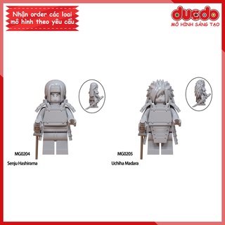 Minifigures nhân vật Naruto Senju Hashirama và Uchiha Madara- Đồ chơi Lắp ghép Xếp hình Mô hình Mini MG0204 MG0205