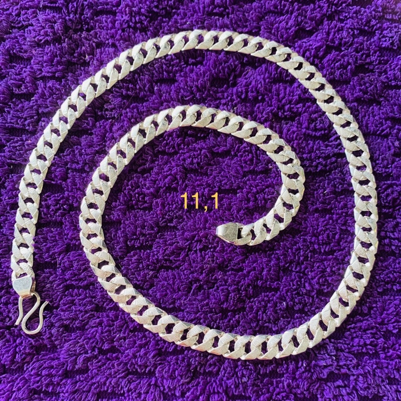 VÒNG CỔ NAM BẠC TA DÁNG MẮT XÍCH ĐƠN GIẢN