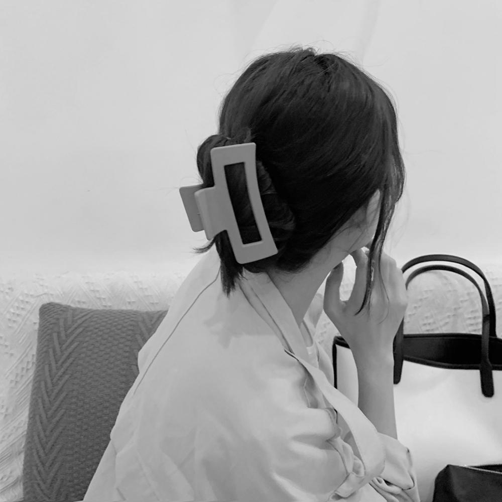 AROMA Kẹp Tóc Càng Cua Hình Vuông Cỡ Lớn Thanh Lịch Cho Nữ