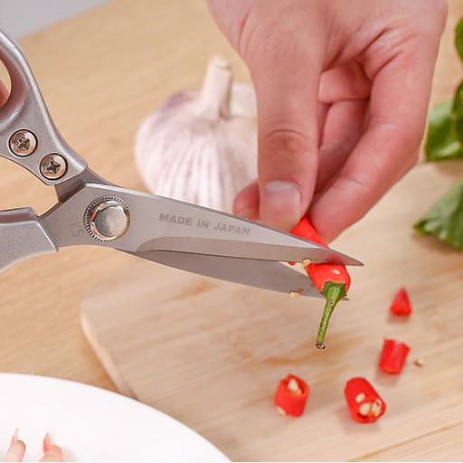 Kéo cắt gà cá thịt S5 JAPAN lưỡi dày siêu sắc - Kéo cắt thực phẩm đa năng cho nhà bếp