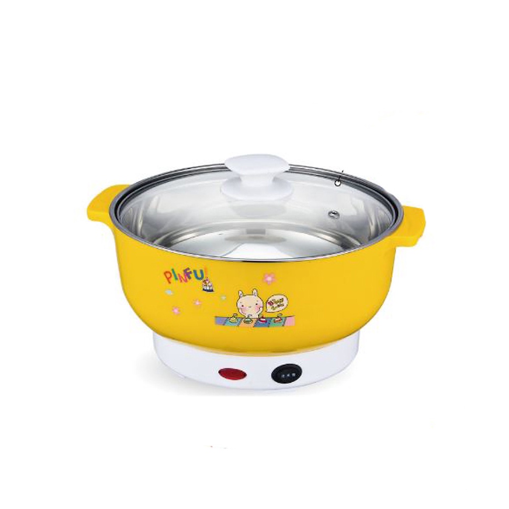 Nồi Lẩu Điện Mini 26cm Inox 304 - Bếp Lẩu Gia Đình 24 Cm SIÊU TỐC BẢO HÀNH 1 NĂM