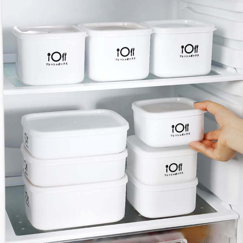 BENTO - SET 3H bảo quản thực phẩm tươi hộp bảo quản thực phẩm - hộp nhựa kín có nắp tủ lạnh