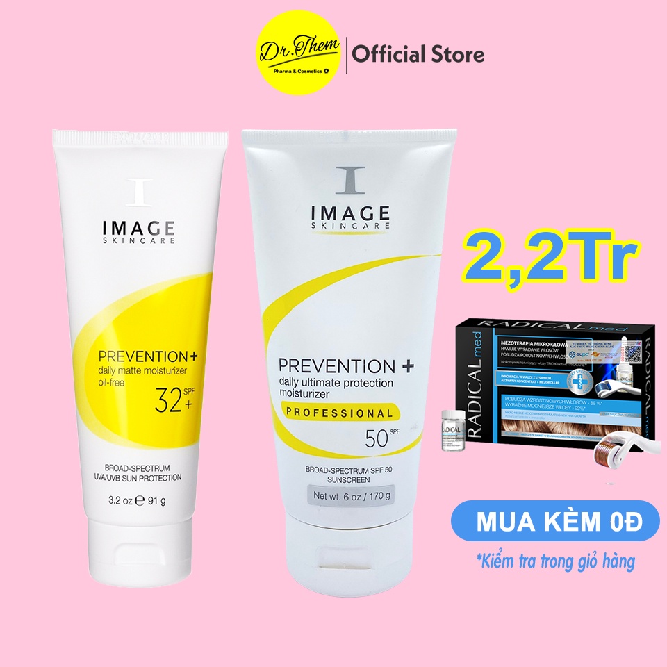 Kem Chống Nắng IMAGE SPF 32 Cho Da Dầu - Image Skincare Prevention Daily Matte SPF32 91g - 170g