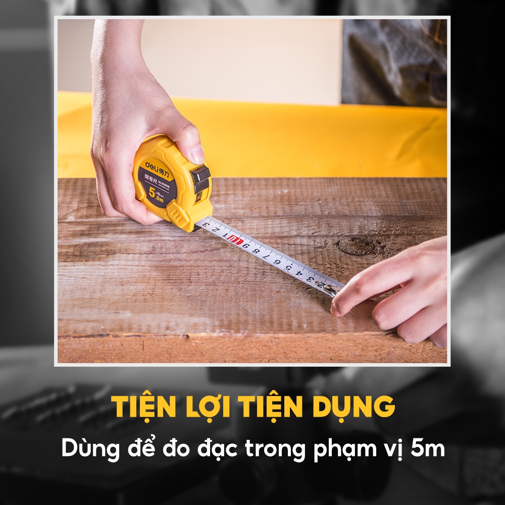 Thước cuộn thép 3mx16mm DL9003B hiệu Deli