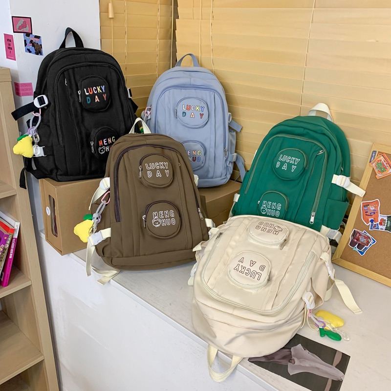 Balo Prettyzys Hàn Quốc 2022 sức chứa lớn 15.6 inch cho nữ sinh