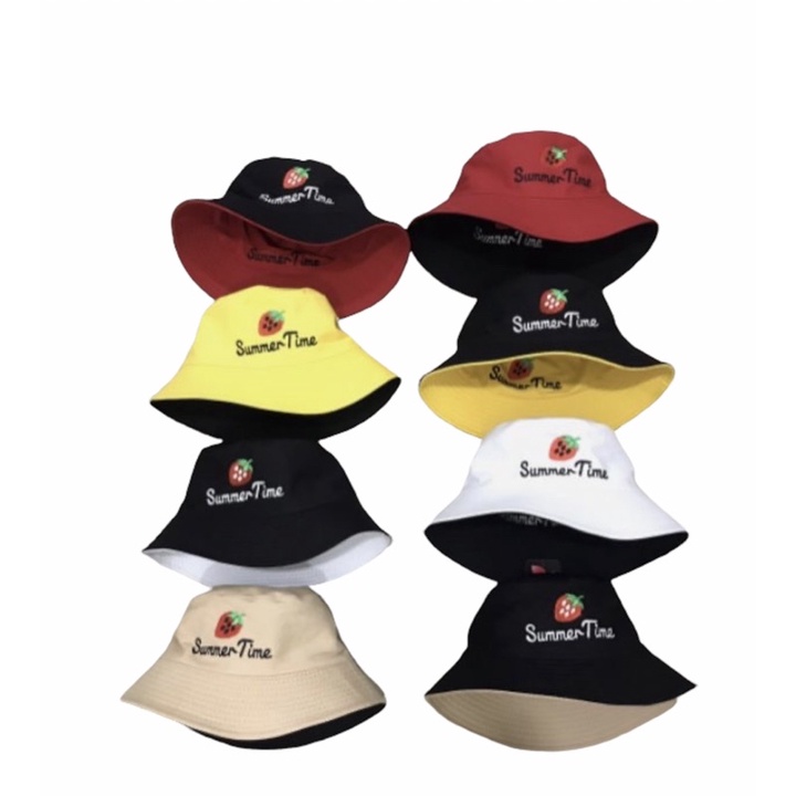 Nón bucket 2 mặt-NBK04- Summer time