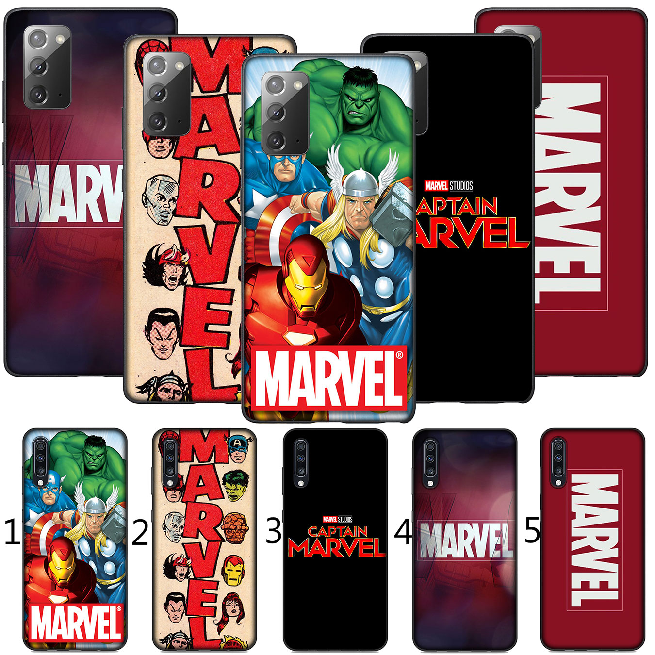 MARVEL COMICS Ốp Lưng Silicone In Hình Truyện Tranh Marvel Cho Xiaomi Redmi Note 8 6 Pro 8t 8a 6a 6pro Note8 Note6 8pro