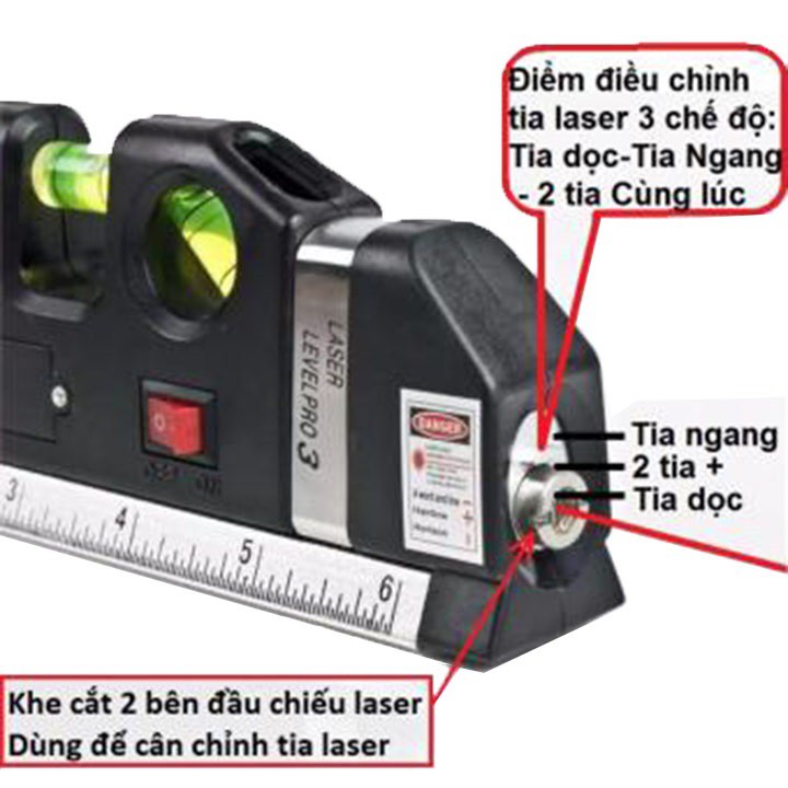 Thước Ni Vô Laser Đa Năng Levelpro3