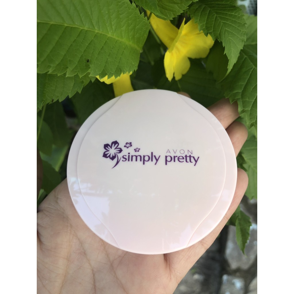 Phấn nền Avon Simply Pretty tone tự nhiên - hộp hông nhạt | BigBuy360 - bigbuy360.vn