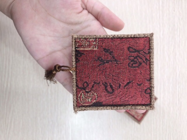 Hộp gấm vuông nhỏ 6,5x6x3,5 cm phong thủy tphcm