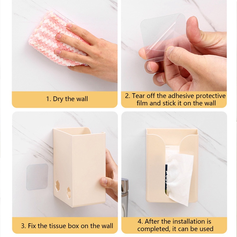 Hộp Đựng Khăn Giấy Gắn Tường Sáng Tạo Cho Nhà Bếp Giá Đỡ