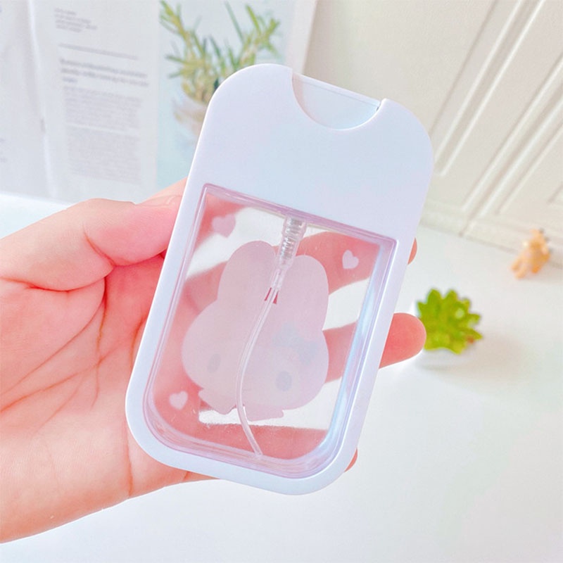 Chai xịt đựng cồn khử trùng / nước hoa / tinh dầu in họa tiết hoạt hình màu trong suốt 450ml