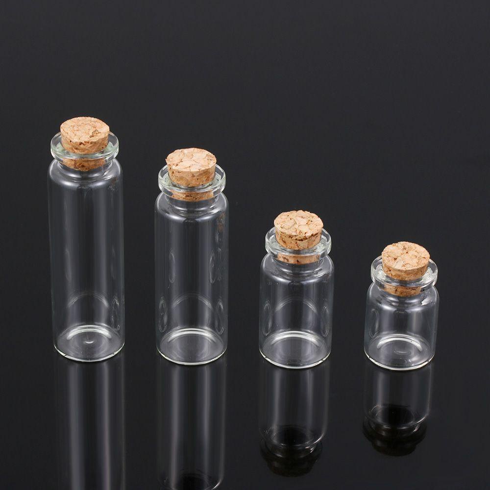 Set 10 Lọ Điều Ước Bằng Thủy Tinh Rỗng Kèm Nút Bần