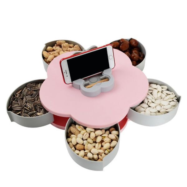 Khay Đựng Bánh Mứt 5 Cánh Hoa Con Bướm Xuân Mẫu Mới