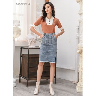 Áo len nữ tay lỡ phối cổ AA9229 GUMAC