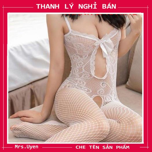 Bộ Ngủ Body Liền Thân Hở Đũng Gợi Cảm, Bodysuit Ren Lưới Hai Dây Sexy, Bodystocking Mã: Bst001 | BigBuy360 - bigbuy360.vn
