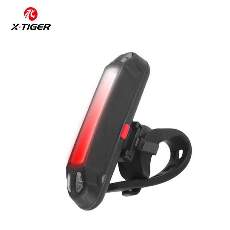 Đèn LED X-TIGER gắn đuôi xe đạp sạc cổng USB chuyên dụng