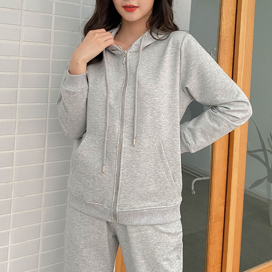 Bộ Hoodie nỉ da cá cotton phong cách thể thao Bộ đồ nữ đẹp | WebRaoVat - webraovat.net.vn