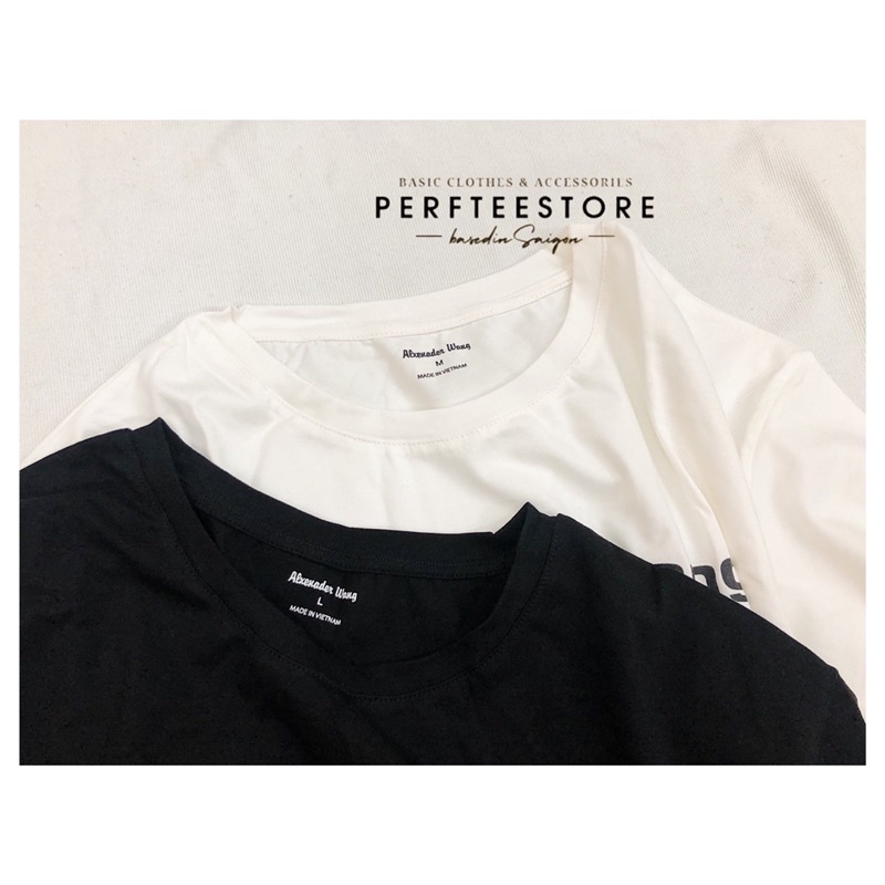 Áo thun tay ngắn in chữ Alex thun cotton 4 chiều form nam nữ