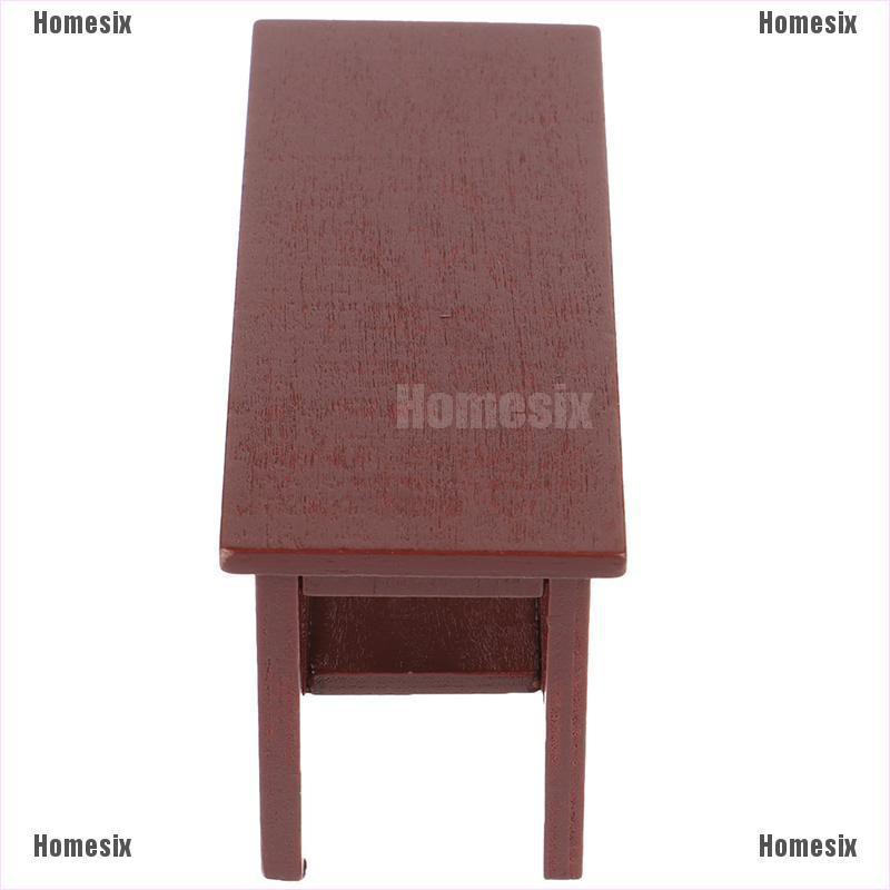 [HoMSI] Retro Tea table 1:12 mini model table Miniature Doll House Decoration SUU