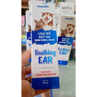 Nước rửa tai, vệ sinh tai cho chó mèo