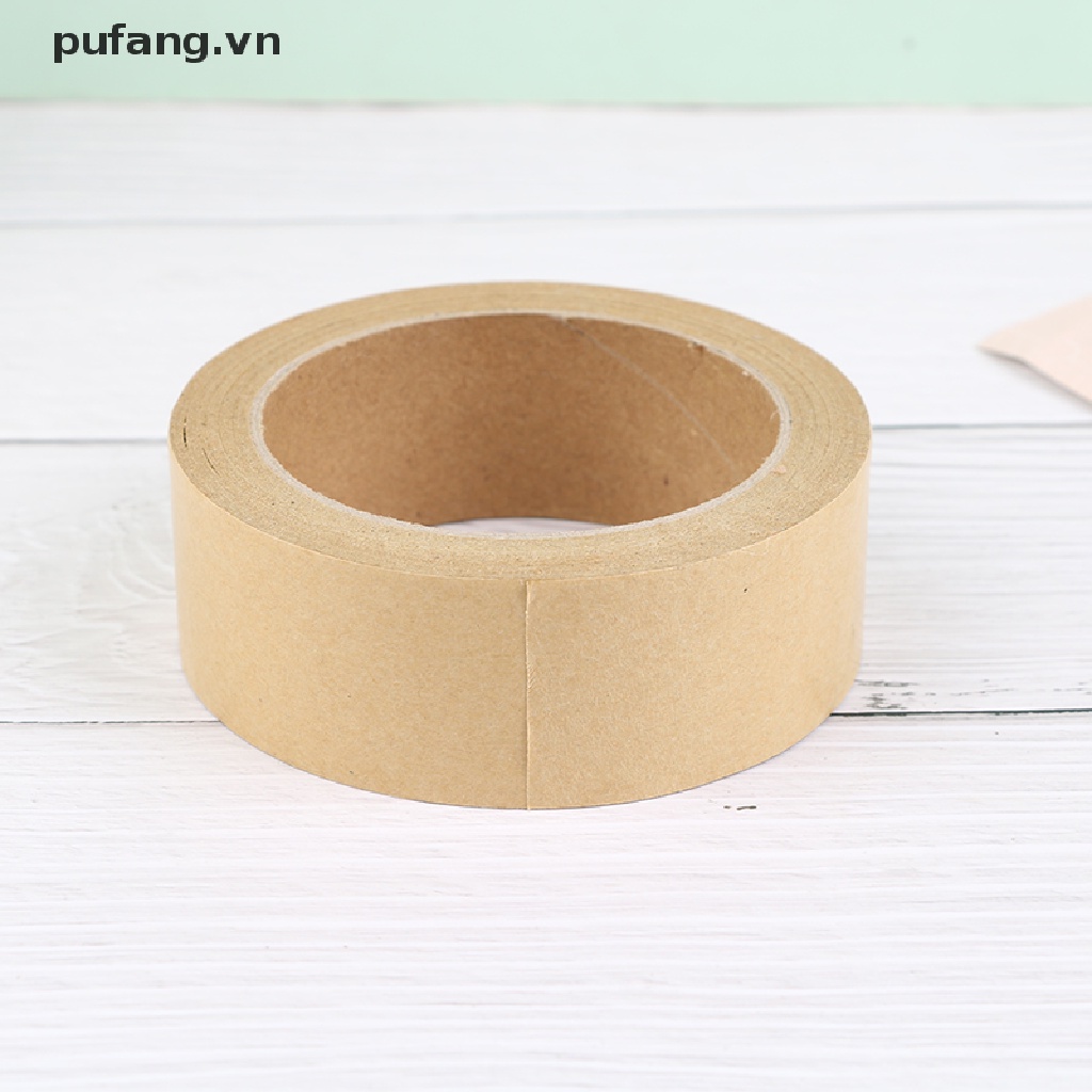 Cuộn 30m Băng Keo Giấy Kraft Màu Nâu Dùng Để Dán Hộp