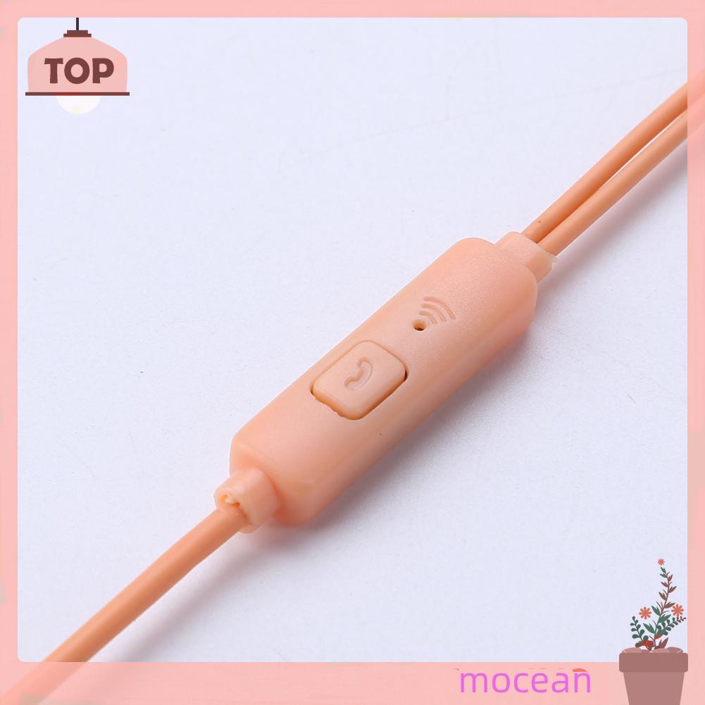 Tai Nghe Nhét Tai Hóa Trang Yêu Tinh Chất Liệu Silicone Kèm Mic