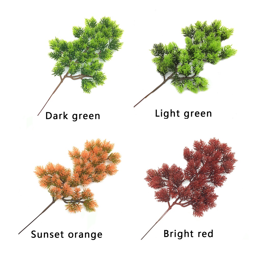 Cây lá thông nhân tạo bằng nhựa dùng trang trí để bàn