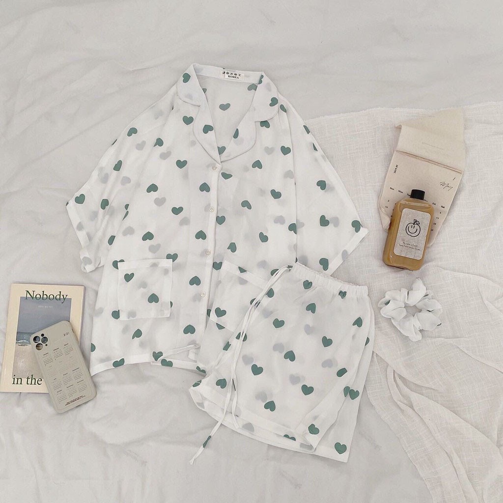 Bộ Pijama Nữ Tay Lỡ Dáng Rộng - Bộ Đồ Ngủ Mặc Nhà Chất Tiểu Thư FreeSize